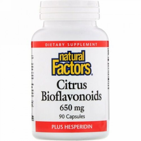 Natural Factors, Citrus Bioflavonoids Plus Hesperidin, 650 mg, 90 Capsules