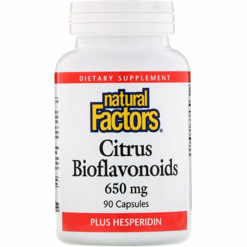 Natural Factors, Citrus Bioflavonoids Plus Hesperidin, 650 mg, 90 Capsules