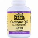 Natural Factors, コエンザイムQ10、100mg、ソフトジェル240錠