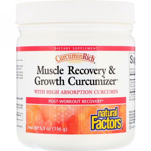 Natural Factors, CurcuminRich、筋肉回復 & 成長クルクマイザー、5.5オンス (156 g) (Discontinued Item)