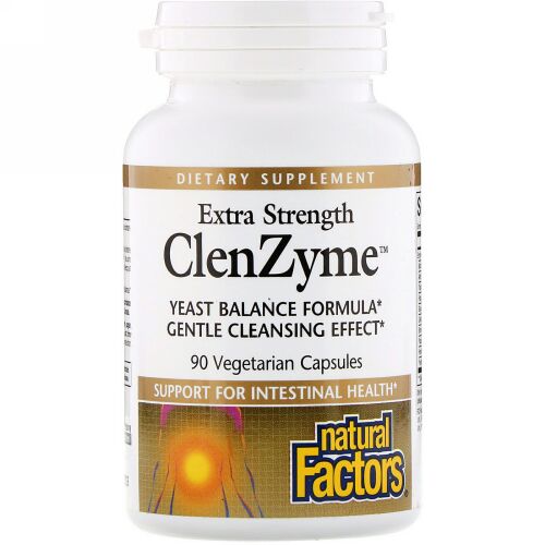 Natural Factors, 超強力ClenZyme、90ベジタリアンカプセル (Discontinued Item)