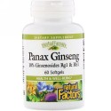 Natural Factors, HerbalFactors, パナックス ジンセン, 60 ソフトカプセル