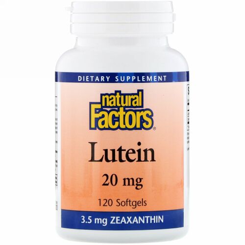 Natural Factors, ルテイン, 20 mg, 120ソフトゼリー