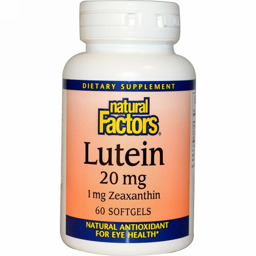 Natural Factors, ルテイン、20 mg、60ソフトジェル (Discontinued Item)
