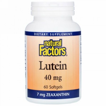 Natural Factors, ルテイン、 40mg、 60ソフトジェル