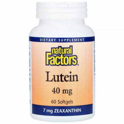 Natural Factors, ルテイン、 40mg、 60ソフトジェル