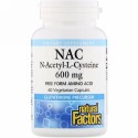Natural Factors, NAC N-Acetyl-L-Cysteine, 600 mg, 60 Vegetarian Capsules