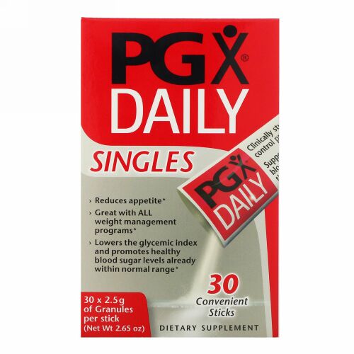 Natural Factors, PGXデイリー、シングルス、味付け無しのパウダー、 30 本、各2.5 g