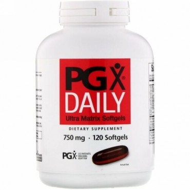 Natural Factors, PGXデイリー、ウルトラマトリックスソフトジェル、750mg、ソフトジェル120粒