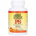 Natural Factors, PSホスファチジルセリン、100mg、ソフトジェル60粒
