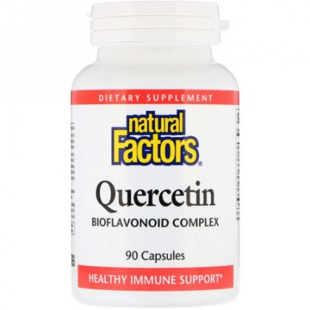 Natural Factors, ケルセチン、バイオフラボノイド コンプレックス、90粒 (Discontinued Item)