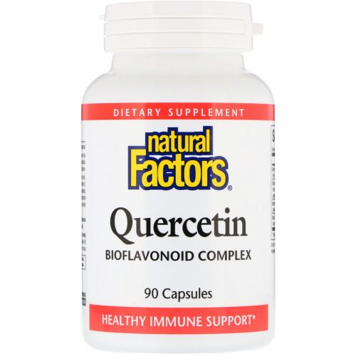Natural Factors, ケルセチン、バイオフラボノイド コンプレックス、90粒 (Discontinued Item)