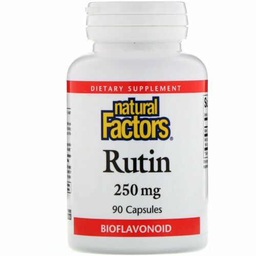 Natural Factors, ルチン、 250 mg、 90カプセル