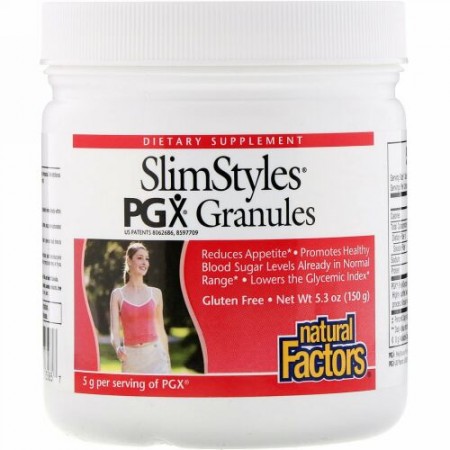 Natural Factors, スリムスタイルズ®, PGX 顆粒,  味付け無し, 5.3 オンス (150 g)