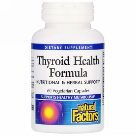 Natural Factors, Thyroid Health Formula, 60 Vegetarian Capsules