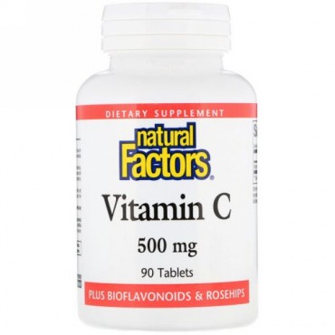 Natural Factors, Vitamin C , 500 mg , 90 Tablets (Discontinued Item)