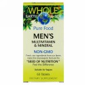 Natural Factors, ホールアース&シー、男性のマルチビタミン＆ミネラル、 60錠