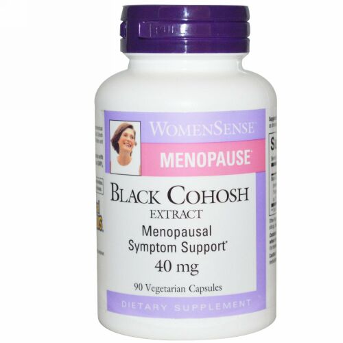 Natural Factors, WomenSense, Menopause, Black Cohosh Extract, 40 mg, 90 Vegetarian Capsules (Discontinued Item)
