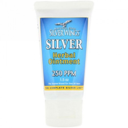 Natural Path Silver Wings, シルバー ハーブ軟膏, 250 PPM, 1.5 オンス