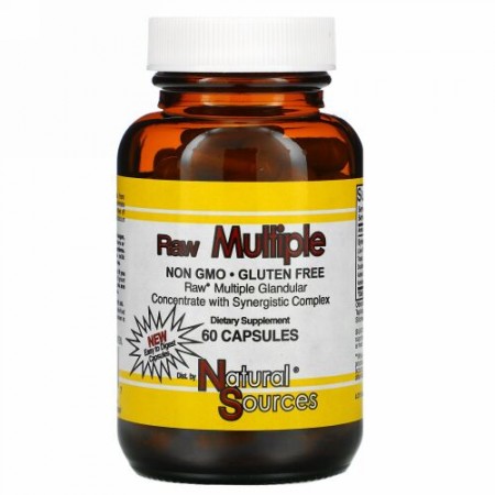 Natural Sources, Raw マルチプル、60 錠