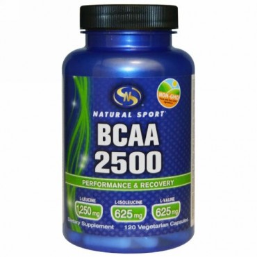 Natural Sport, BCAA 2500, 120 Vegetarian Capsules (Discontinued Item)