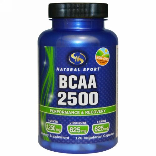 Natural Sport, BCAA 2500, 120 Vegetarian Capsules (Discontinued Item)