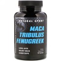 Natural Sport, トリビュラス、 マカ、 フェヌグリーク、 男性パフォーマンスコンプレックス、 90 植物性カプセル (Discontinued Item)