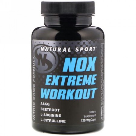 Natural Sport, NOXエクストリームワークアウト、植物性カプセル120個 (Discontinued Item)