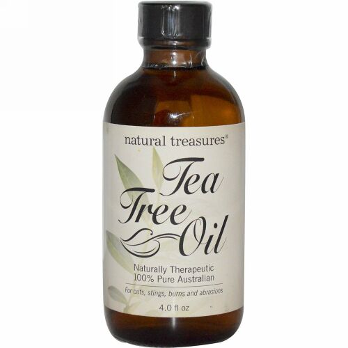 Natural Treasures, ティーツリーオイル、 100%純オーストラリア製、 4.0 液量オンス (Discontinued Item)