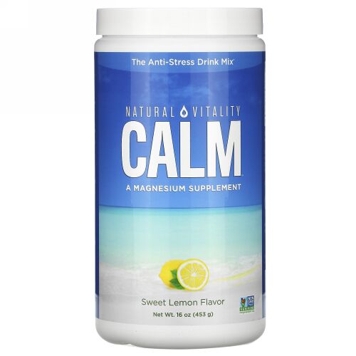 Natural Vitality, Natural Calm（ナチュラルカーム）、スイートレモン味、16 oz (453 g)