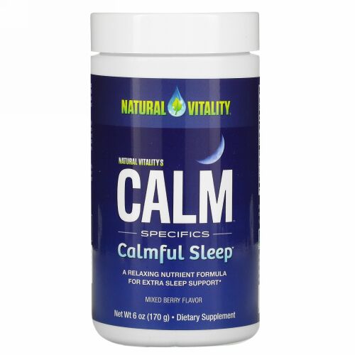Natural Vitality, Calm（カーム）、カームフル・スリープ、ミックスベリー風味、6オンス（170g）