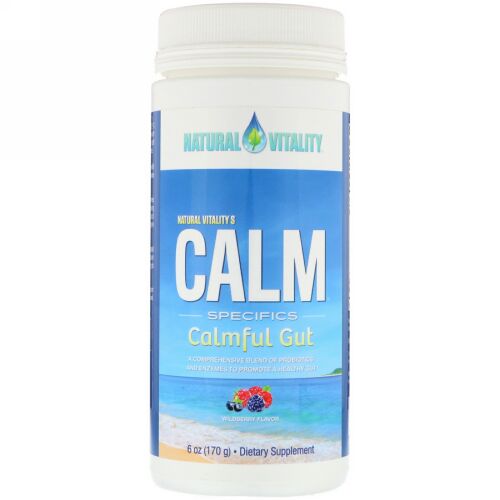 Natural Vitality, カームスペシフィックス、穏やかな胃腸、ワイルドベリー風味、6 oz (170 g) (Discontinued Item)
