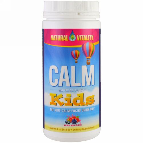 Natural Vitality, カーム・スペシフィクス、キッズ、落ち着かせるドリンクミックス、ナチュラルベリー、4 oz (113 g) (Discontinued Item)