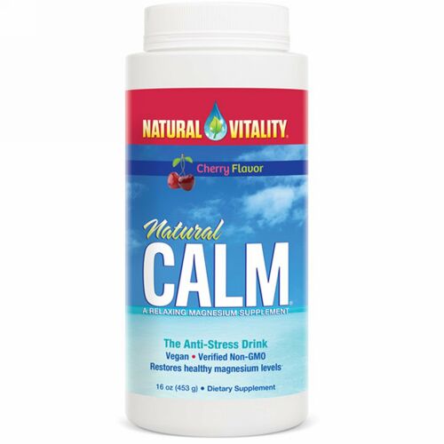 Natural Vitality, Natural Calm（ナチュラルカーム）、 アンチストレスドリンク、 チェリーフレーバー、 16 oz (453 g)