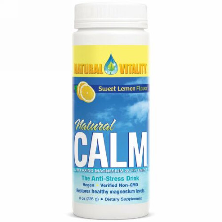 Natural Vitality, Natural Calm（ナチュラルカーム）, オーガニック スウィートレモン風味, 8オンス（226 g）