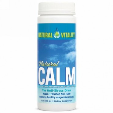 Natural Vitality, Natural Calm（ナチュラルカーム）、抗ストレスドリンク、オリジナル (フレーバーなし)、8 oz (226 g)