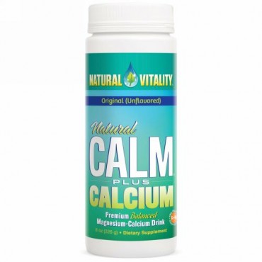 Natural Vitality, Natural Calm（ナチュラルカーム ）プラス カルシウム、 オリジナル (無香)、 8 oz (226 g)