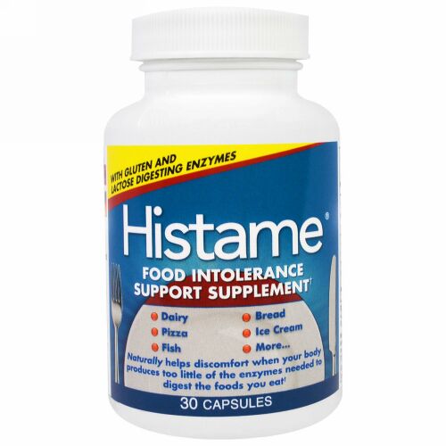 Naturally Vitamins, ヒスタミー、食品不耐性をサポートするサプリメント, 30 カプセル
