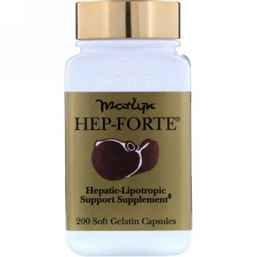 Naturally Vitamins, Marlyn（マーリン）、Hep-Forte（ヘプフォルテ）、ソフトゼラチンカプセル200粒
