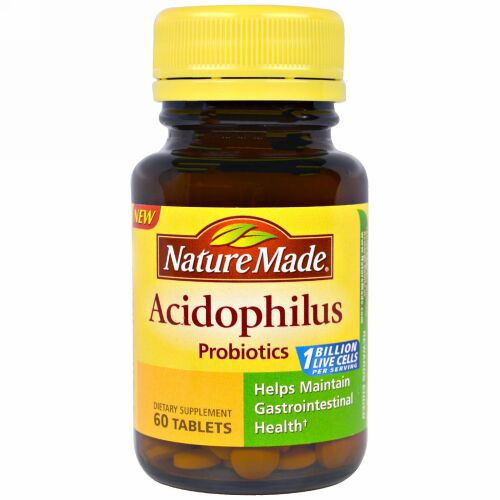 Nature Made, アシドフィルスプロバイオティクス, 60錠 (Discontinued Item)