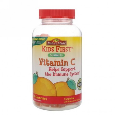 Nature Made, Kids First, Vitamin C Gummies, Tangerine, 110 Gummies (Discontinued Item)