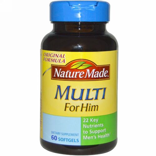 Nature Made, 男性用マルチ、60ソフトジェル