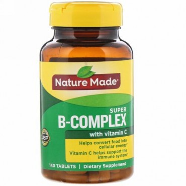 Nature Made, スーパーBコンプレックス、ビタミンC配合、140粒