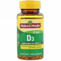 Nature Made, Vitamin D3, 25 mcg, 100 Softgels