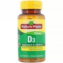 Nature Made, Vitamin D3, 50 mcg, 100 Tablets