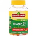 Nature Made, ビタミンD3グミ、イチゴ、ピーチ＆マンゴー、50mcg、90粒