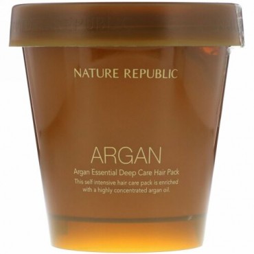 Nature Republic, アルガンエッセンシャル ディープケア ヘアパック、200ml (Discontinued Item)
