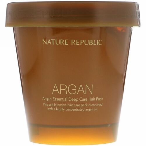Nature Republic, アルガンエッセンシャル ディープケア ヘアパック、200ml (Discontinued Item)