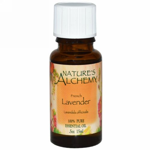 Nature's Alchemy, 100% 純天然エッセンシャルオイル、フレンチ・ラベンダー、0.5 オンス (15 ml) (Discontinued Item)