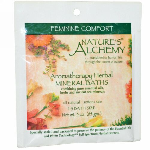 Nature's Alchemy, アロマセラピー ハーブミネラル バス、女性を快適に、3オンス(85 g) (Discontinued Item)